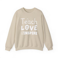 Load image into Gallery viewer, "Teach Love Inspire" 3 - Gildan 18000 Crewneck Sweatshirt
