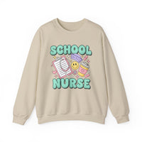 Load image into Gallery viewer, "School Nurse" 1 - Gildan 18000 Crewneck Sweatshirt