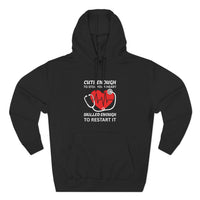 Load image into Gallery viewer, "Cute Enough To Stop Your Heart Skilled Enough To Restart It" 4 - Lane Seven LS14001 Premium Hooded Sweatshirt