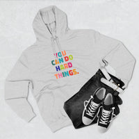 Load image into Gallery viewer, "You Can Do Hard Things" 2 - Lane Seven LS14001 Premium Hooded Sweatshirt Unisex