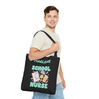 Load image into Gallery viewer, "School Nurse" 1 - Canvas Tote 18" x 18" - PERSONALIZED