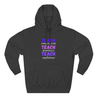 Load image into Gallery viewer, "Teach Compassion. Teach Kindness. Teach Confidence." 1 - Lane Seven LS14001 Premium Hooded Sweatshirt