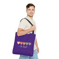 Load image into Gallery viewer, "Be Kind Hearts" 2 - Canvas Tote 18" x 18"