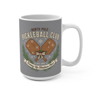 Load image into Gallery viewer, "North Pole Pickleball Club Serving Up Christmas Cheer" 2 15 oz Mug Ceramic Holiday Pickleball Gift