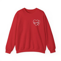 Load image into Gallery viewer, "Nurse Heart Stethoscope" 4b - Gildan 18000 Crewneck Sweatshirt