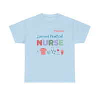 Load image into Gallery viewer, "Licensed Practical Nurse" 1 - Gildan 5000 Heavy Cotton Tee - PERSONALIZED