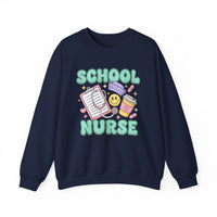 Load image into Gallery viewer, "School Nurse" 1 - Gildan 18000 Crewneck Sweatshirt