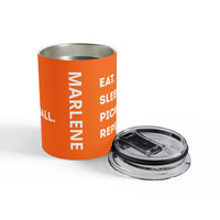 Load image into Gallery viewer, "Eat Sleep Pickleball Repeat" 1 - Tumbler 10oz - PERSONALIZED