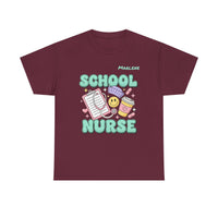 Load image into Gallery viewer, "School Nurse" 1 - Gildan 5000 Heavy Cotton Tee - PERSONALIZED