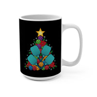 Load image into Gallery viewer, "Pickleball Christmas Tree" 2 - Ceramic Mug 15oz - PERSONALIZED
