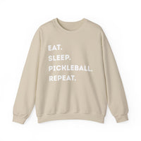 Load image into Gallery viewer, "Eat Sleep Pickleball Repeat" 1 - Gildan 18000 Crewneck Sweatshirt