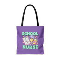 Load image into Gallery viewer, "School  Nurse" 1 - Tools - Canvas Tote 18" x 18"
