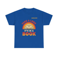 Load image into Gallery viewer, "Take a Look. It’s In a Book." - Gildan 5000 Heavy Cotton Tee - PERSONALIZED