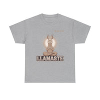 Load image into Gallery viewer, "Llamaste" 2 - Gildan 5000 Heavy Cotton Tee - PERSONALIZED