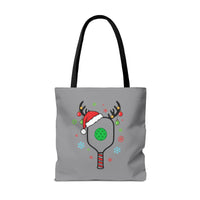 Load image into Gallery viewer, "Pickleball Paddle Santa Hat" 1 - Canvas Tote 18" x 18"
