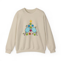 Load image into Gallery viewer, "Pickleball Christmas Tree" 4 - Gildan 18000 Crewneck Sweatshirt