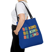 Load image into Gallery viewer, "Be Kind Repeated" 2 - Canvas Tote 18" x 18"
