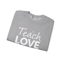 Load image into Gallery viewer, "Teach Love Inspire" 1 - Gildan 18000 Crewneck Sweatshirt