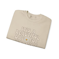Load image into Gallery viewer, "It's a Beautiful Day For Learning" 1 - Gildan 18000 Crewneck Sweatshirt