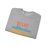 Load image into Gallery viewer, "Be Like Subtraction and Make a Difference" - Gildan 18000 Crewneck Sweatshirt