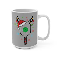 Load image into Gallery viewer, "Pickleball Paddle Santa Hat" 1 15 oz Mug Ceramic Holiday Gift