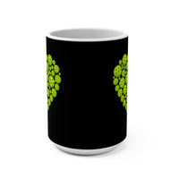 Load image into Gallery viewer, "Pickleballs Heart" 1 15 oz Mug Ceramic Pickleball Gift