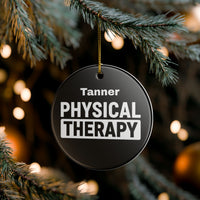 Load image into Gallery viewer, "Physical Therapy" 09a - 3 inch Ceramic Ornament - PERSONALIZED