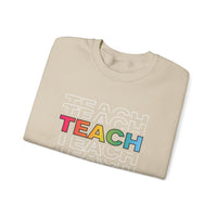 Load image into Gallery viewer, "Teach" Repeat 2 - Gildan 18000 Crewneck Sweatshirt