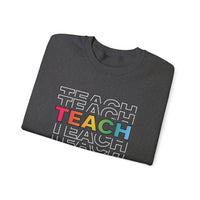 Load image into Gallery viewer, "Teach" Repeat 2 - Gildan 18000 Crewneck Sweatshirt