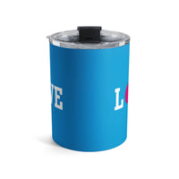 Load image into Gallery viewer, "Love Pickleball" 1 - Pink - Tumbler 10oz - PERSONALIZED