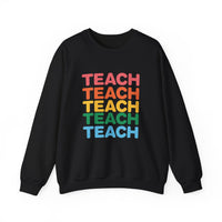 Load image into Gallery viewer, "Teach" Repeat 1 - Gildan 18000 Crewneck Sweatshirt
