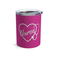 Load image into Gallery viewer, "Nurse Heart Stethoscope" 4 - Tumbler 10oz