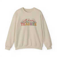 Load image into Gallery viewer, "Teacher. Teach Them. Love Them. Watch Them Grow." 1 - Gildan 18000 Crewneck Sweatshirt