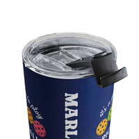 Load image into Gallery viewer, "It's A Good Day To Play Pickleball" 2 - Tumbler 10oz - PERSONALIZED