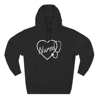 Load image into Gallery viewer, "Nurse Heart Stethoscope" 4 - Lane Seven LS14001 Premium Hooded Sweatshirt