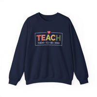 Load image into Gallery viewer, "Teach Them To Be Kind" 1 - Gildan 18000 Crewneck Sweatshirt