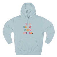 Load image into Gallery viewer, "You Can Do Hard Things" 1 - Lane Seven LS14001 Premium Hooded Sweatshirt