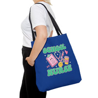 Load image into Gallery viewer, "School  Nurse" 2 - Tools - Canvas Tote 18" x 18"