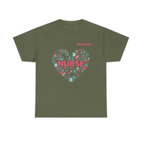 Load image into Gallery viewer, "Nurse Heart Tools" 2 - Gildan 5000 Heavy Cotton Tee - PERSONALIZED