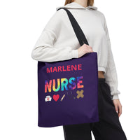 Load image into Gallery viewer, "Nurse Tools" 1 - Canvas Tote 18" x 18" - PERSONALIZED