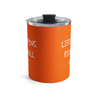 Load image into Gallery viewer, "Life Happens Pickleball Helps" 1 - Tumbler 10oz - PERSONALIZED