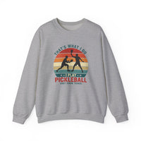 Load image into Gallery viewer, "That's What I Do I Play Pickleball and I Know Things" 2 - Gildan 18000 Crewneck Sweatshirt