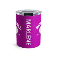 Load image into Gallery viewer, "Pickleball Crossed Paddles" 1 - Tumbler 10oz - PERSONALIZED