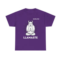 Load image into Gallery viewer, "Llamaste" 4 - Gildan 5000 Heavy Cotton Tee - PERSONALIZED