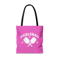 Load image into Gallery viewer, "Pickleball Crossed Paddles" 1 - Canvas Tote 18" x 18" - PERSONALIZED