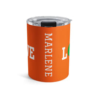 Load image into Gallery viewer, "Love Pickleball" 1 - Green - Tumbler 10oz - PERSONALIZED