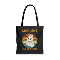 Load image into Gallery viewer, "Boo Boo Crew" 1 - Canvas Tote 18" x 18" - PERSONALIZED