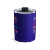 Load image into Gallery viewer, "Kindness Equality Inclusion Diversity Love" 1 - Tumbler 10oz - PERSONALIZED