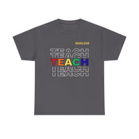 Load image into Gallery viewer, "Teach" Repeat 2 - Gildan 5000 Heavy Cotton Tee - PERSONALIZED