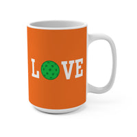 Load image into Gallery viewer, "Love Pickleball" 1 - Green - Ceramic Mug 15oz - PERSONALIZED